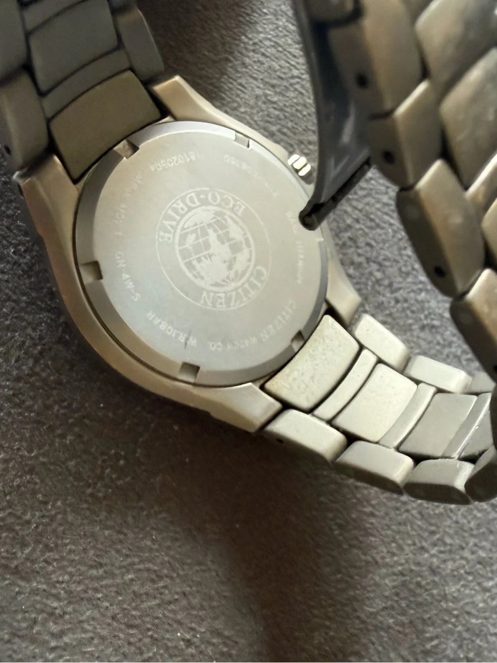 Citizen Titanium Men’s Watch in Matte Silver and Black Dial